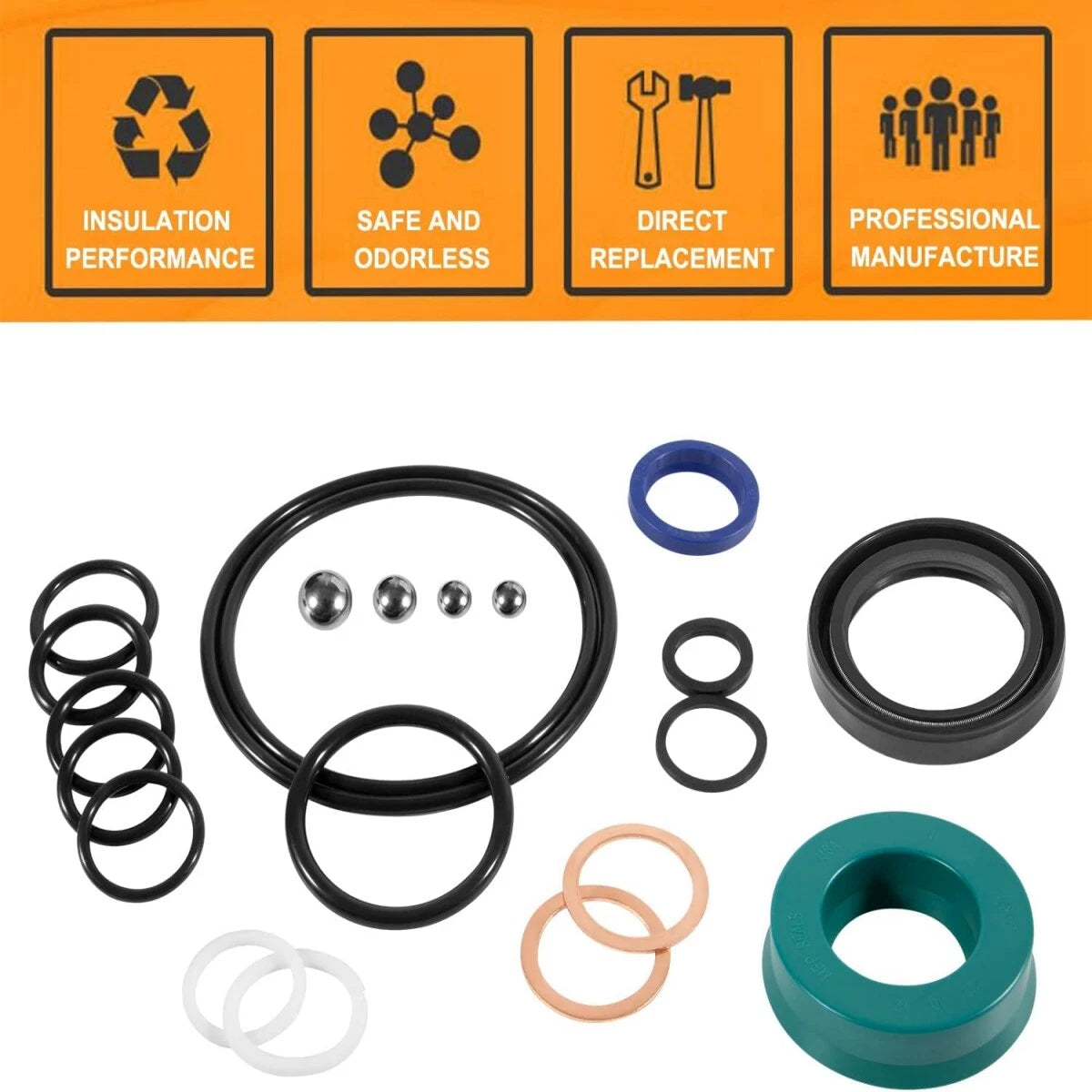 21PCS Hydraulic Seal Rebuild Kit for Sears Craftsman Floor Jack (2 Ton) 328.12160