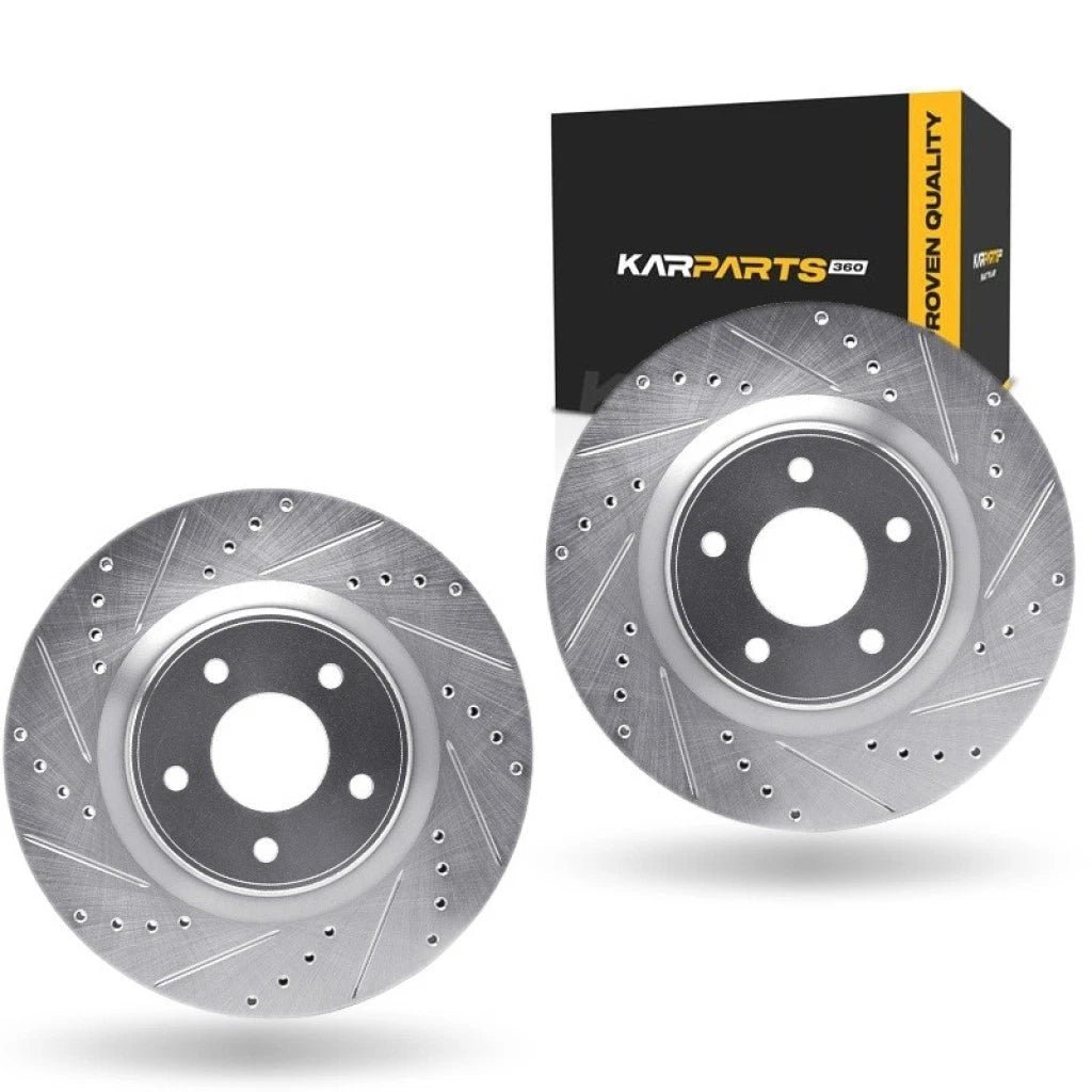 Drilled and Slotted Rotors for Infiniti Q60 (2017–2022) ALX-PAU-DF-7002-67007-CLA1