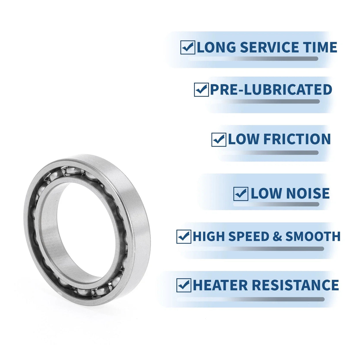 Deep Groove Ball Bearing P0 for Scooter Skateboard Wheel (25x37x7mm)