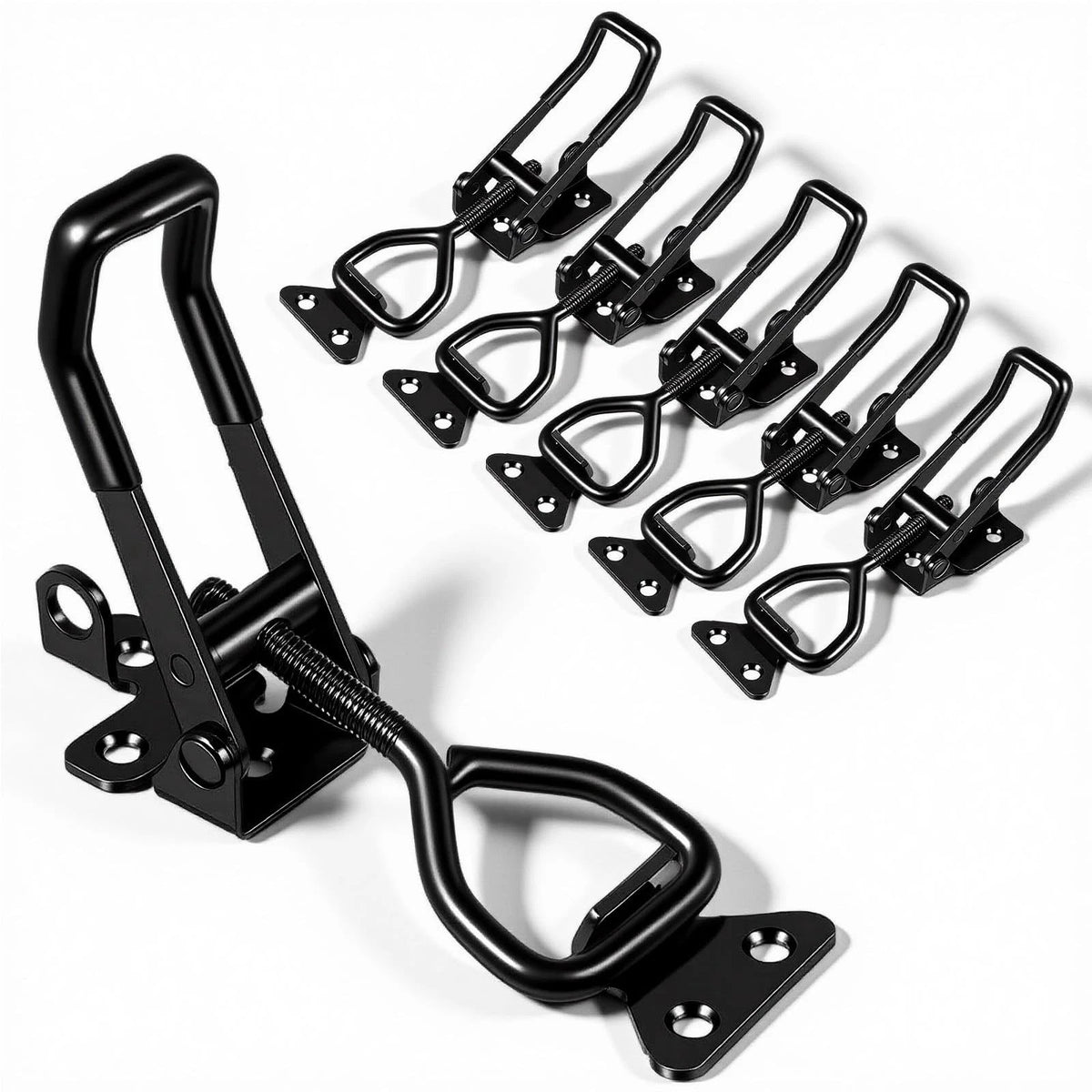 6X Toggle Clamp Latch 300KG Holding Capacity Adjustable Quick Release