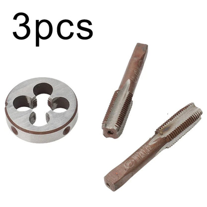 Set of 3 M12X1.25mm HSS Metric Tap and Die Right Hand Thread