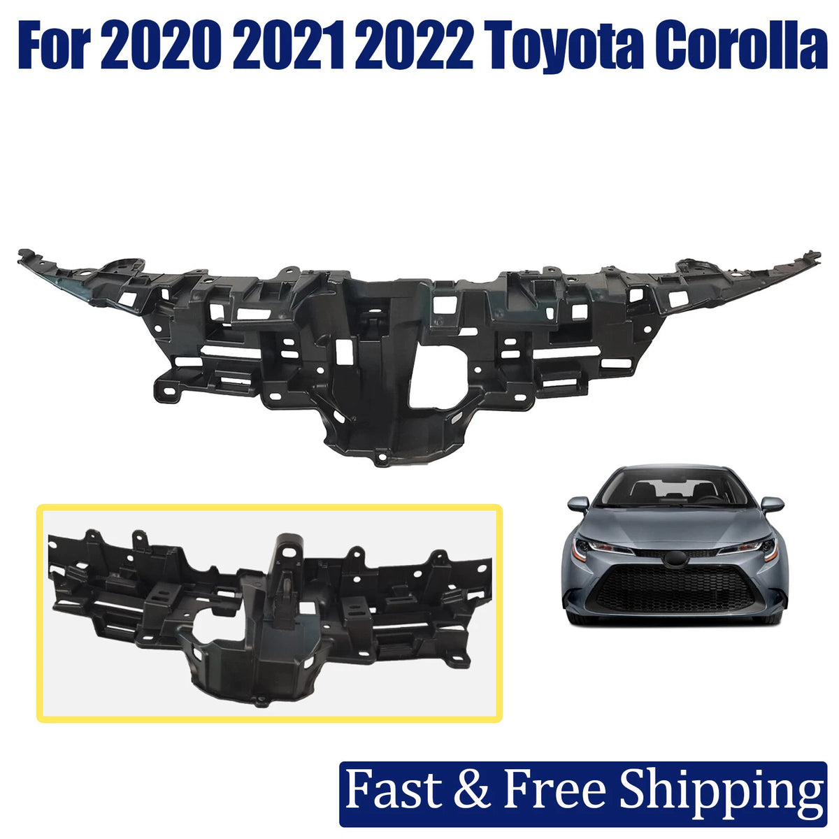 Radiator Inner Grille Bracket Support for Toyota Corolla (2020–2022)