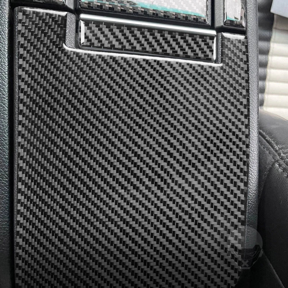 Carbon Fiber Decal Center Console Armrest Box Cover for Mustang (2009–2014)