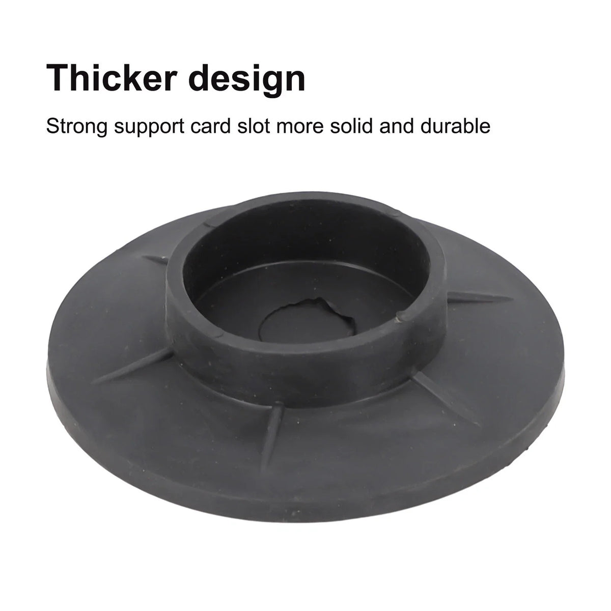 Anti-Vibration Feet Pads for Washing Machine (Black Rubber)