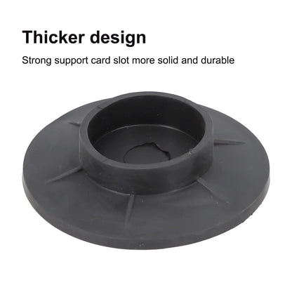 Anti-Vibration Feet Pads for Washing Machine (Black Rubber)