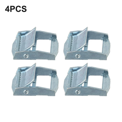 Set of 4 Zinc Alloy Buckles for Tie-Down Cargo Strap Tensioner
