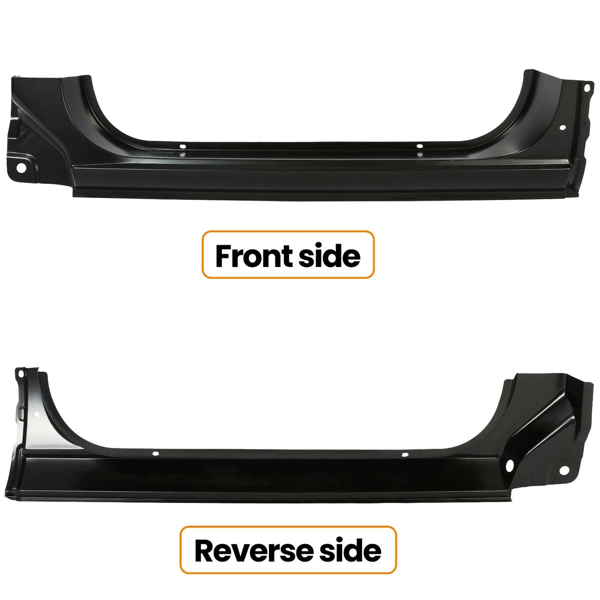 Set of 4 Chrome Bumpers for Chevy GMC C/K Pickup (1973–1987)