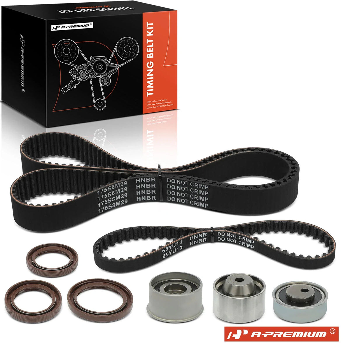 8x Timing Belt Kit for Hyundai Sonata, Santa Fe, Kia Optima (1999–2005)