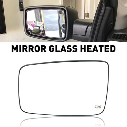 Heated Driver Side Left Rear View Mirror Glass for Dodge Ram Truck (2010–2019)