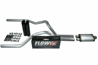 2.5" Dual Exhaust Kit for Chevy GMC 1500 Truck (2019–2025) Flowmaster Flow FX Black Tip