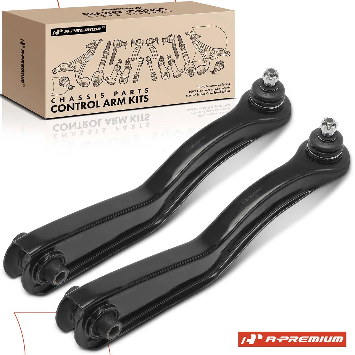 2X Rear Lower Control Arm w/Ball Joint Assy for Mitsubishi Diamante (1992–2004) - MS801008, RK620827, 521-151
