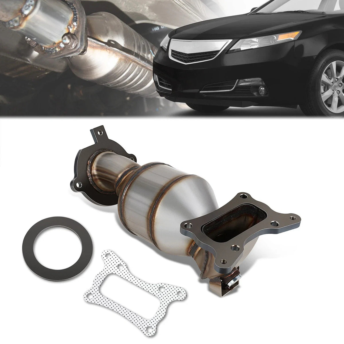 Steel Front Catalytic Converter for Acura TSX Honda Accord Crosstour (2008–2015)