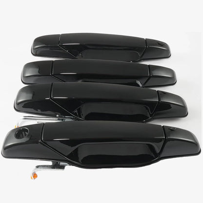Gloss Black Exterior Door Handles for Chevrolet Avalanche (2007–2009)