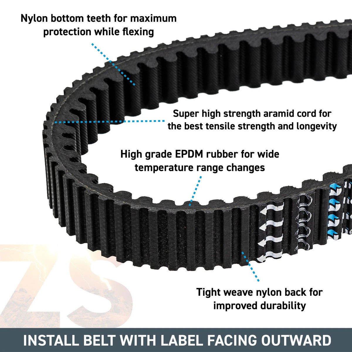 Drive Belt for Polaris General RZR XP 1000 (2014–2023) 3211180, 519-CDB2214T
