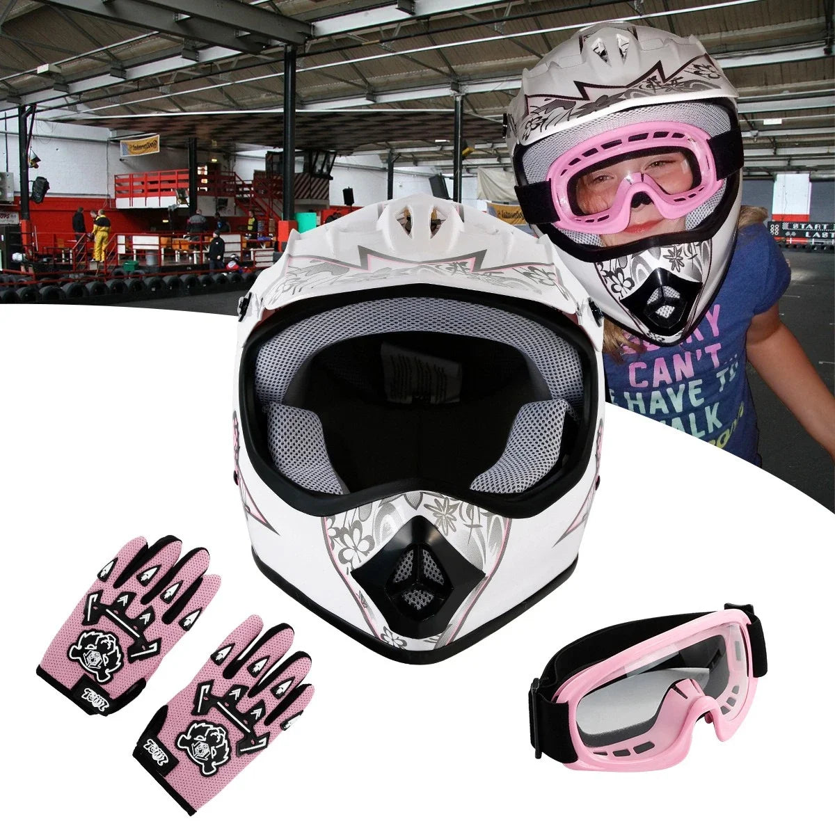 Youth Motorcycle Helmet for Kids S-XL (DOT Approved)