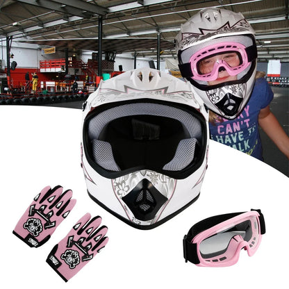 Youth Motorcycle Helmet for Kids S-XL (DOT Approved)