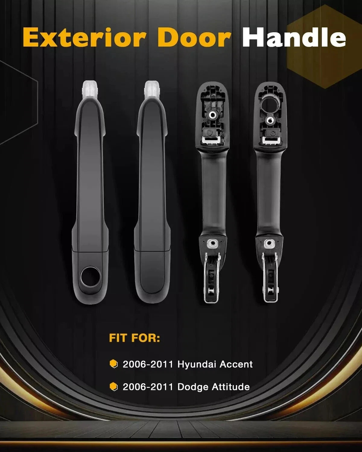 Exterior Door Handle Set LH RH for Hyundai Accent (2006–2011)
