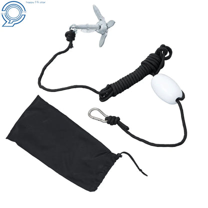 Folding Grapnel Anchor Kit for Kayaks Canoes Paddle Board (Portable, 1.5lb)