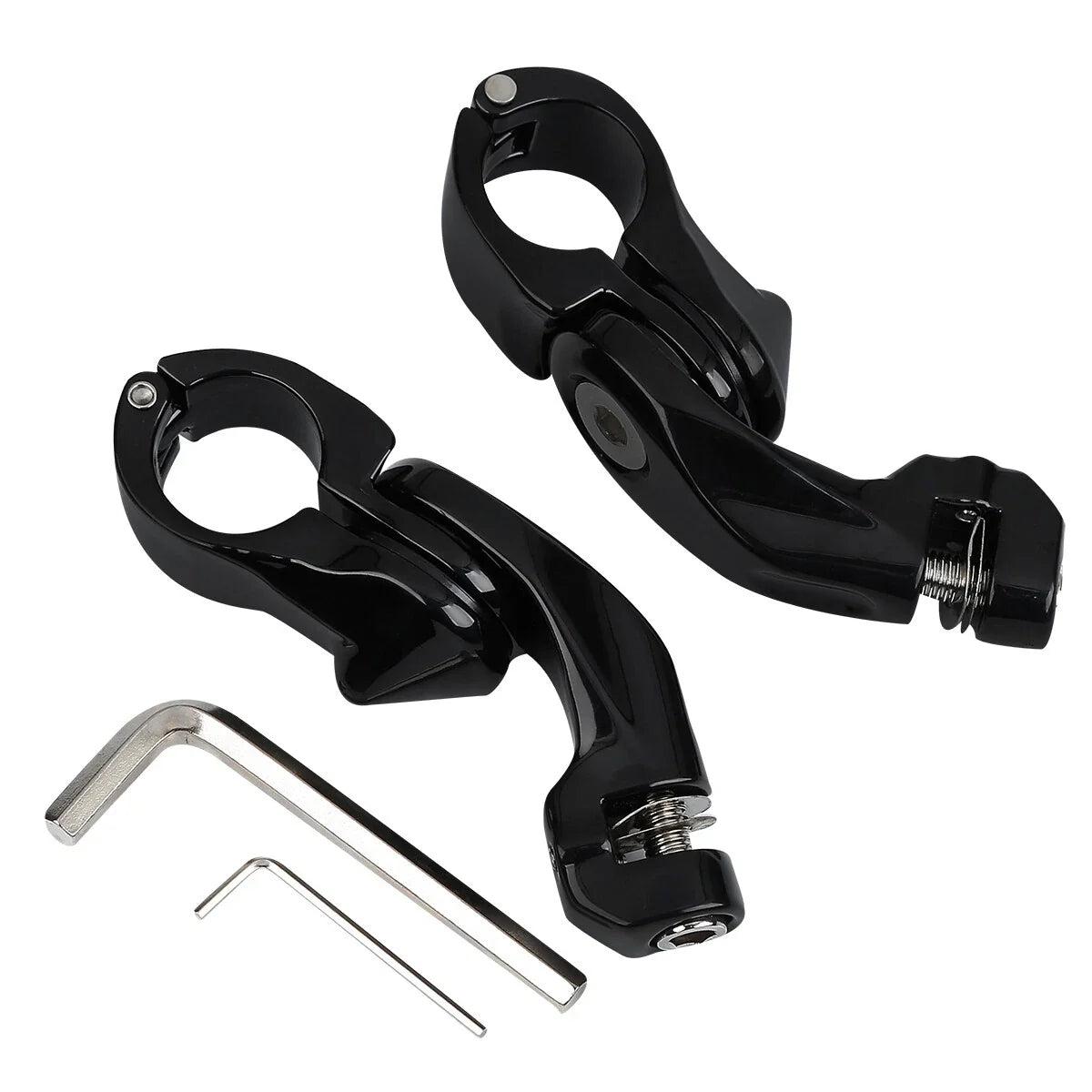 1-1/4" Short Angled Highway Footpeg Pegs for Harley Electra Glide