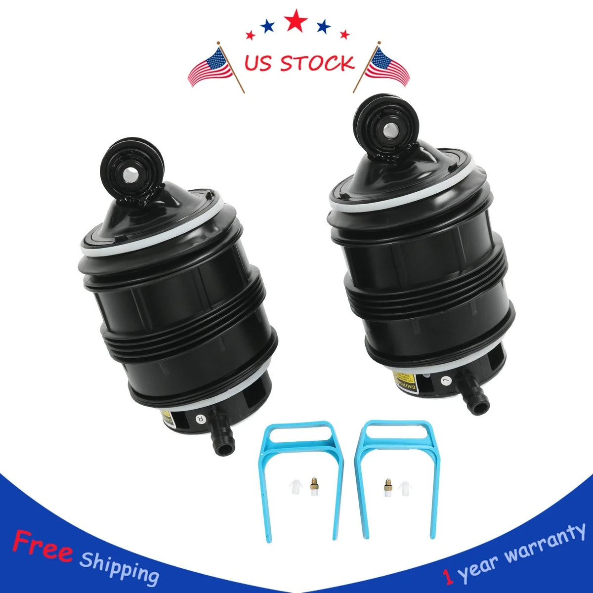 Pair Rear Air Shock Absorbers for Mercedes Benz E550 CLS550 (2007–2016)