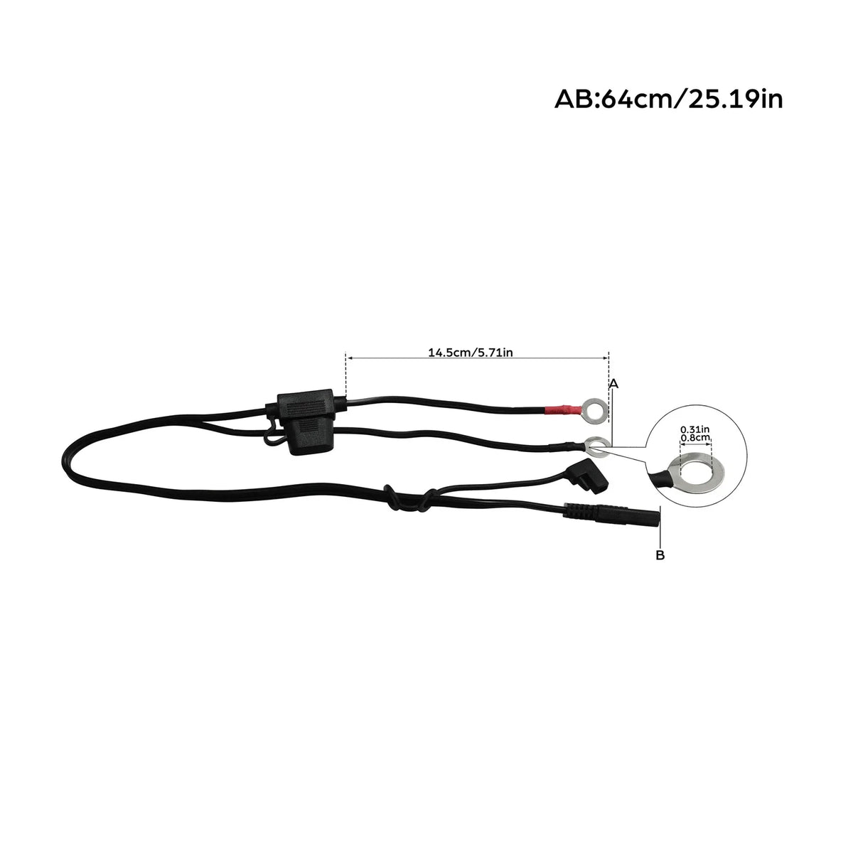 Battery Cable Terminal Connector for Harley (Fits )