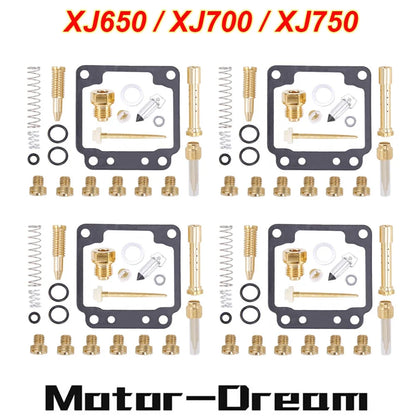 Set of 4 Carburetor Rebuild Repair Kits for Yamaha Midnight Maxim 650 (1981)