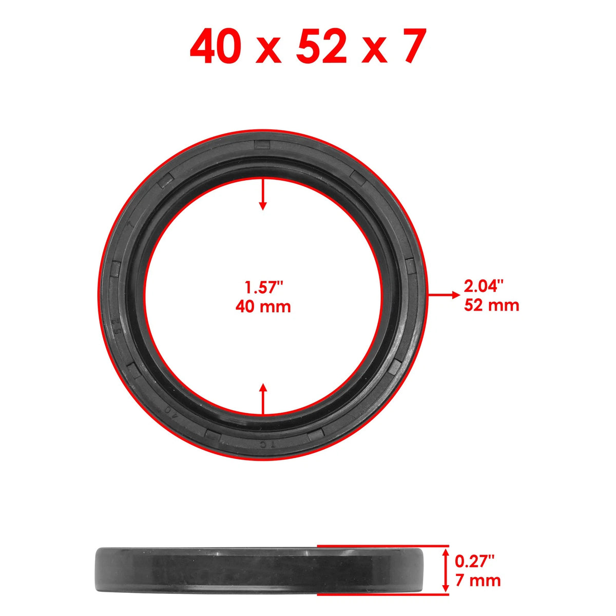 Front Differential Seal Kit for Bobcat 2200/2300 (2004–2010) SL5202+SL521, 615-4000-00