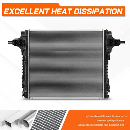 Aluminum Core Radiator for Ford F250-F550 SD 6.2L 7.3L (2017–2024) DPI-13849