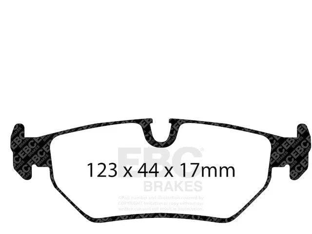 Rear Brake Pad Set for Jaguar XJ12 (1994) SC972YX