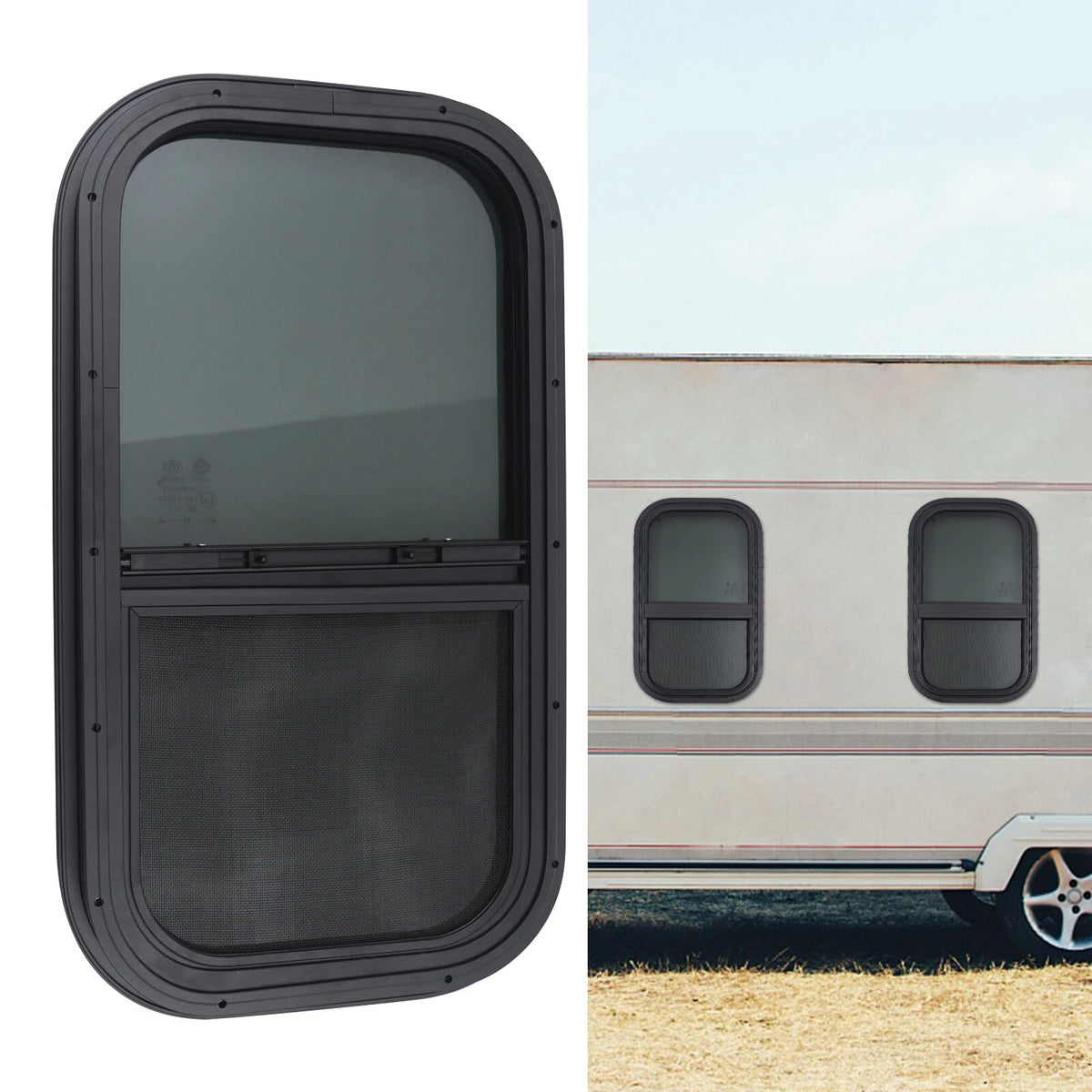 12x Vertical Slider RV Window for Cargo Trailer