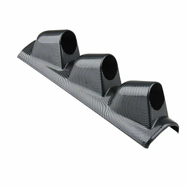 2" LHD Car Pillar Triple Gauge Meter Mount Holder Pod Carbon Fiber