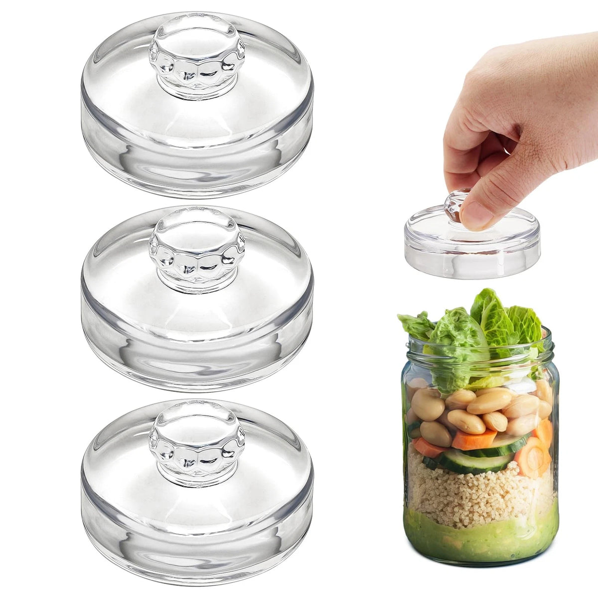 3Pcs Fermentation Glass for (Clear, 2.7 inches, 7 oz)