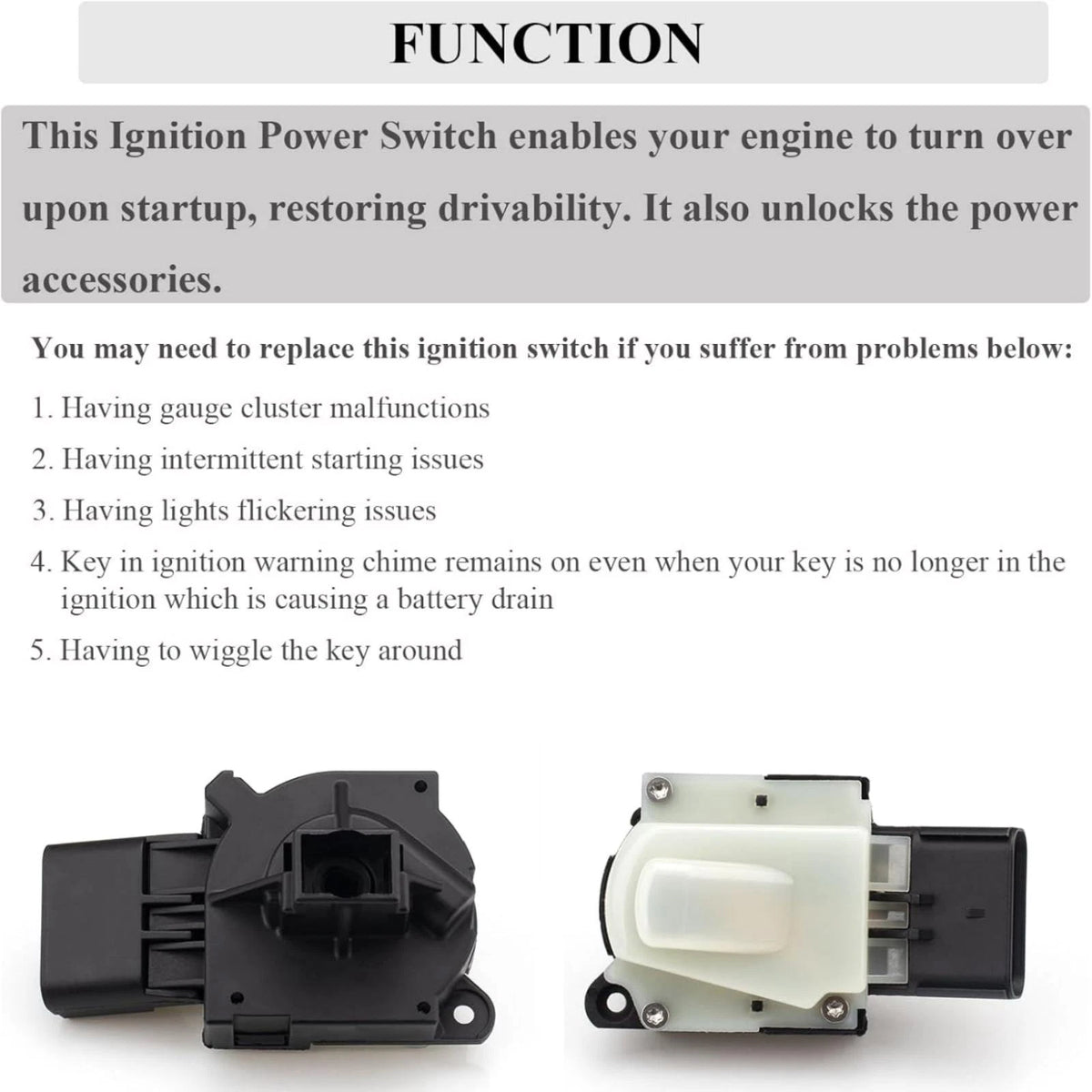 Ignition Switch for Jeep Commander/Compass/Liberty (2006–2010)
