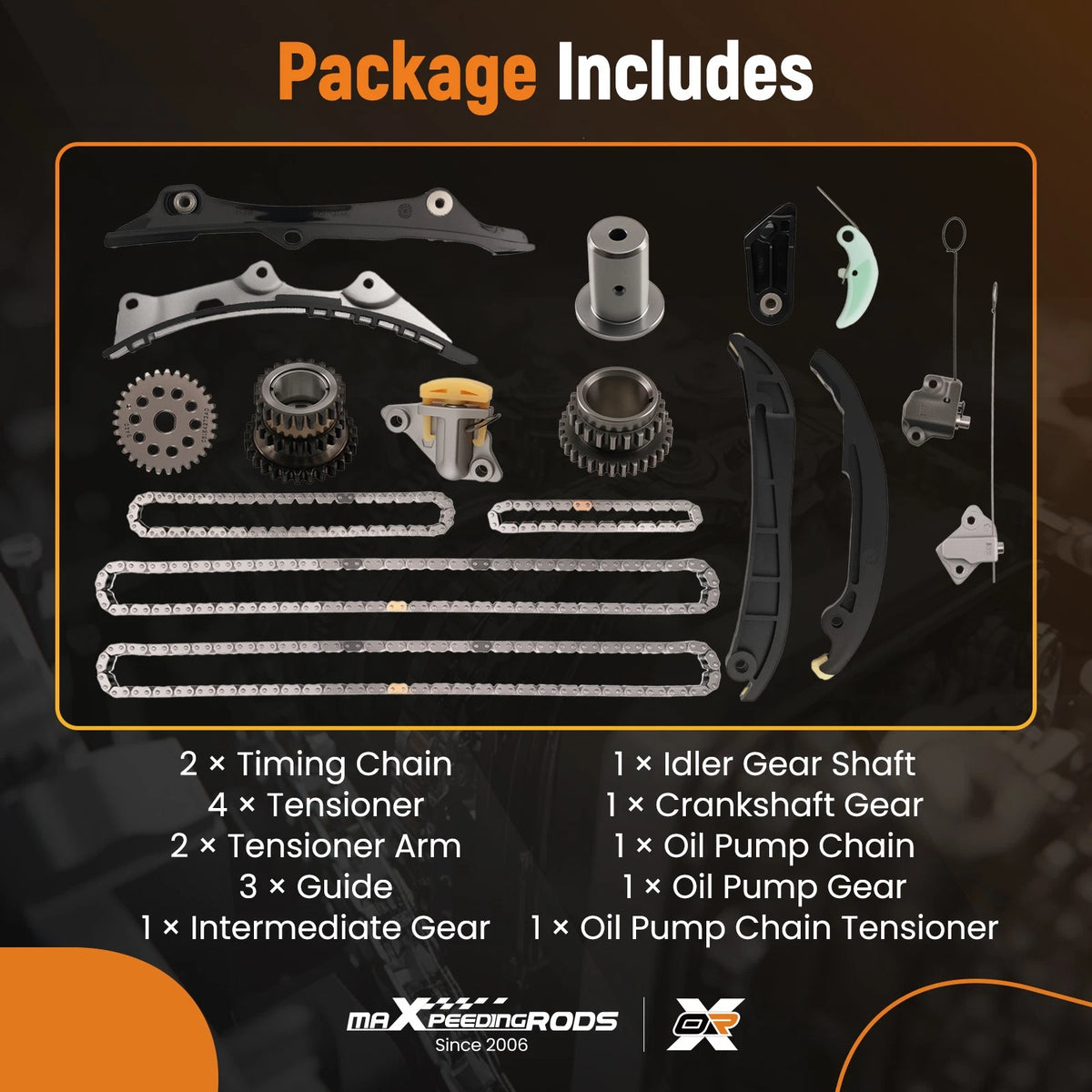 Engine Timing Chain Kit for Dodge Journey/Durango 3.6L (2011–2014) 1AZXPQ