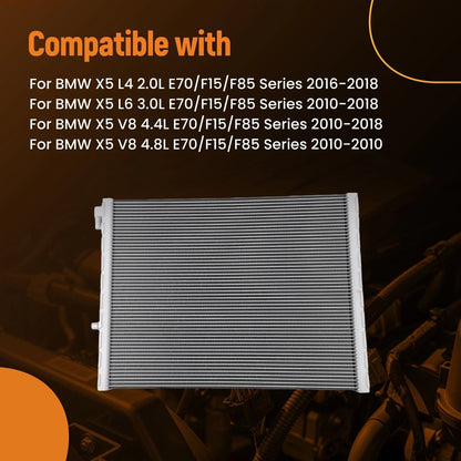 Coolant Radiator for BMW X5 V8 4.4L E70/F15/F85 (2010–2018) 17117576273 13378
