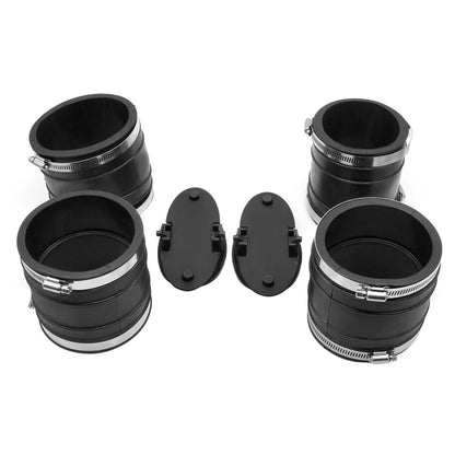 Y Pipe Exhaust Bellow Hose Kit for Mercruiser V6 V8 (807166A3, 18-2746T, 18-2748T)
