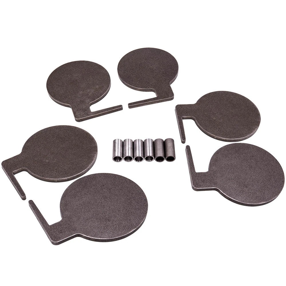 6pcs Steel Shooting Paddles Kit 6" x 3/8"