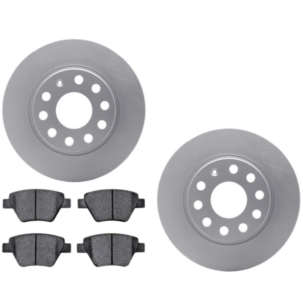 Set of 2 Rear Plain Rotors for Volkswagen Beetle (2012–2013) ALX-PAU-DF-4602-74023-CLA2