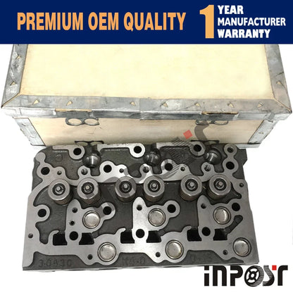 Complete Cylinder Head & Gasket Set for Kubota KX91-3 U35 L3130GST (D1503)