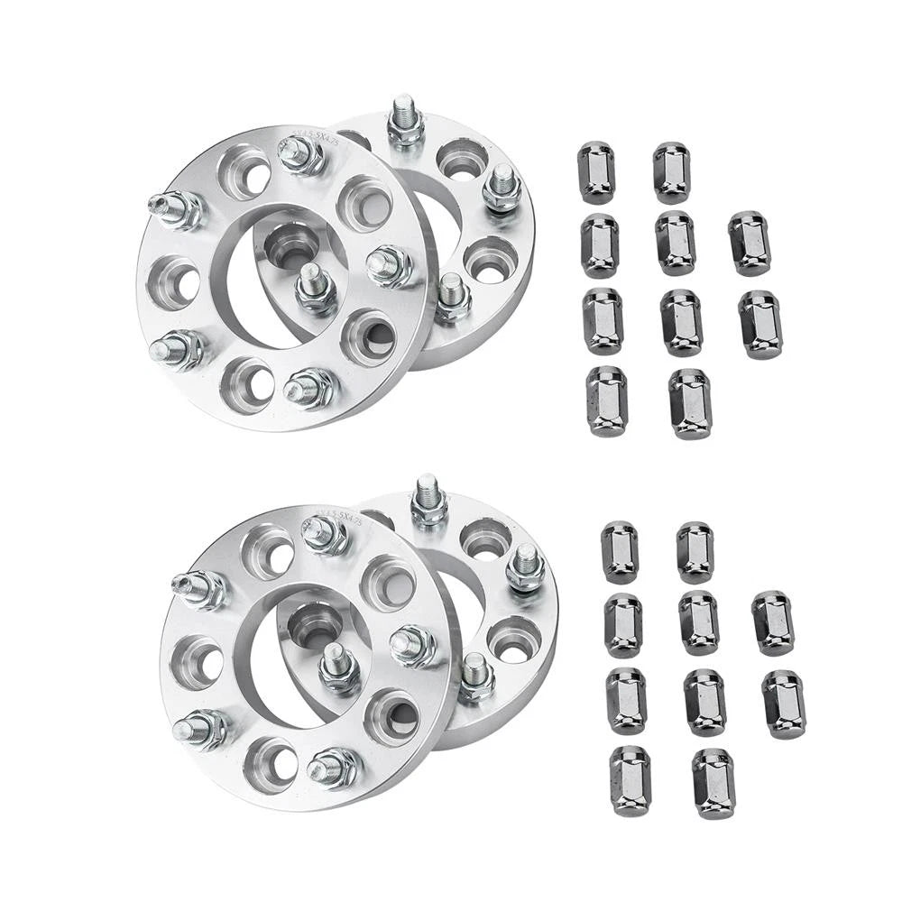 Set of 4 Wheel Spacers 5x4.5 to 5x4.75 1" M12x1.5 (Compatible Models)