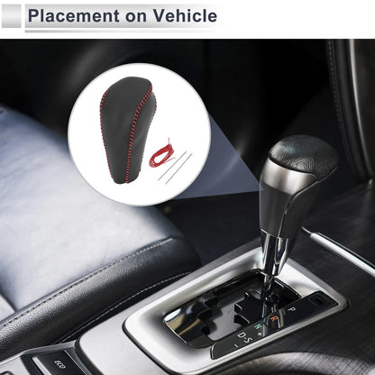 1 Pc Gear Shift Knob Cover for Chevrolet Cruze (2011–2015) Black Red