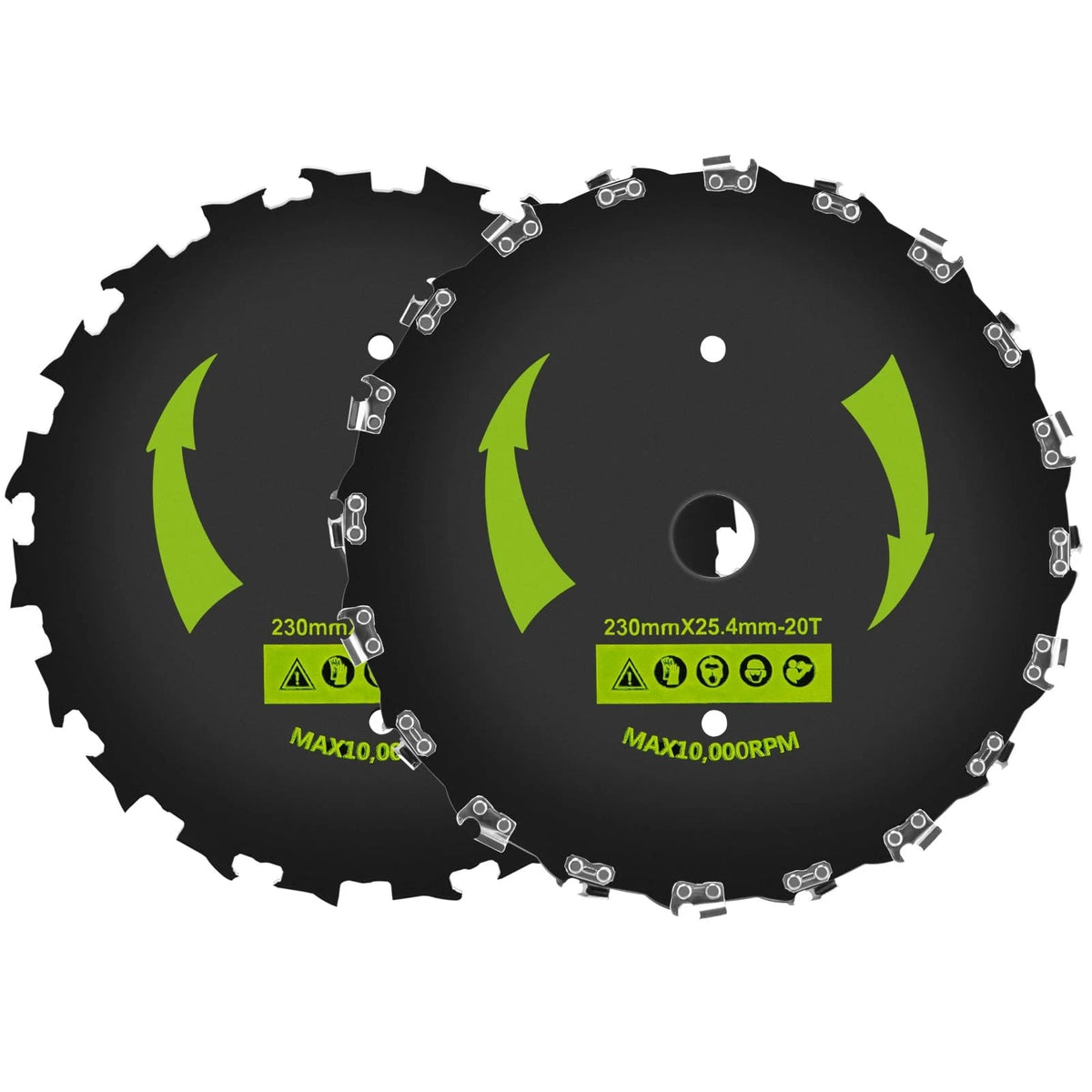 9" x 20T Brush Cutter Blade for Trimmers and Chainsaws