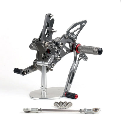 Racing Rearsets Footrest Set for Yamaha YZF R25 (2015–2019) Gray B2