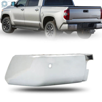 Chrome Steel Driver Side Rear Bumper End for Toyota Tundra (2014–2021)