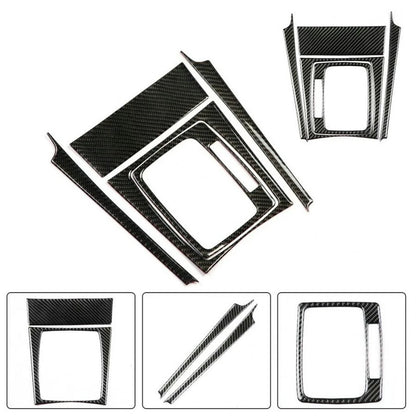 Set of 5 Carbon Fiber Gear Shift Panel Trim for Mercedes-Benz C-Class W204 (2007–2013)