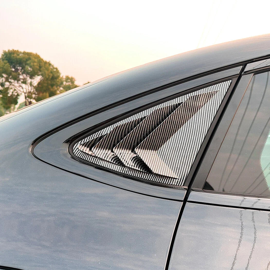 Carbon Look Rear Window Louver Shutter Trim for Benz GLC-Class Coupe (2024)