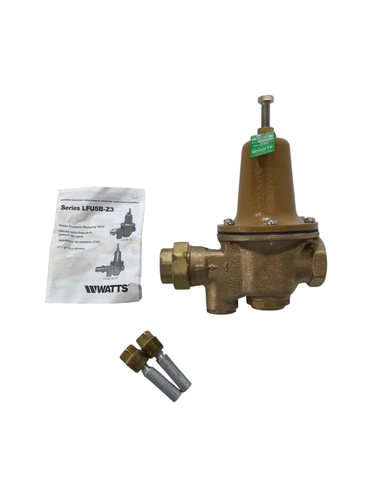 Water Pressure Reducing Valve 1" for Watts LFU5B-Z3 (OEM, 50 PSI)
