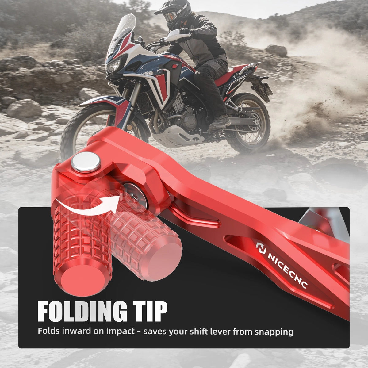 CNC Forged Gear Shift Lever for Honda CRF1000L Africa Twin (2016–2019)