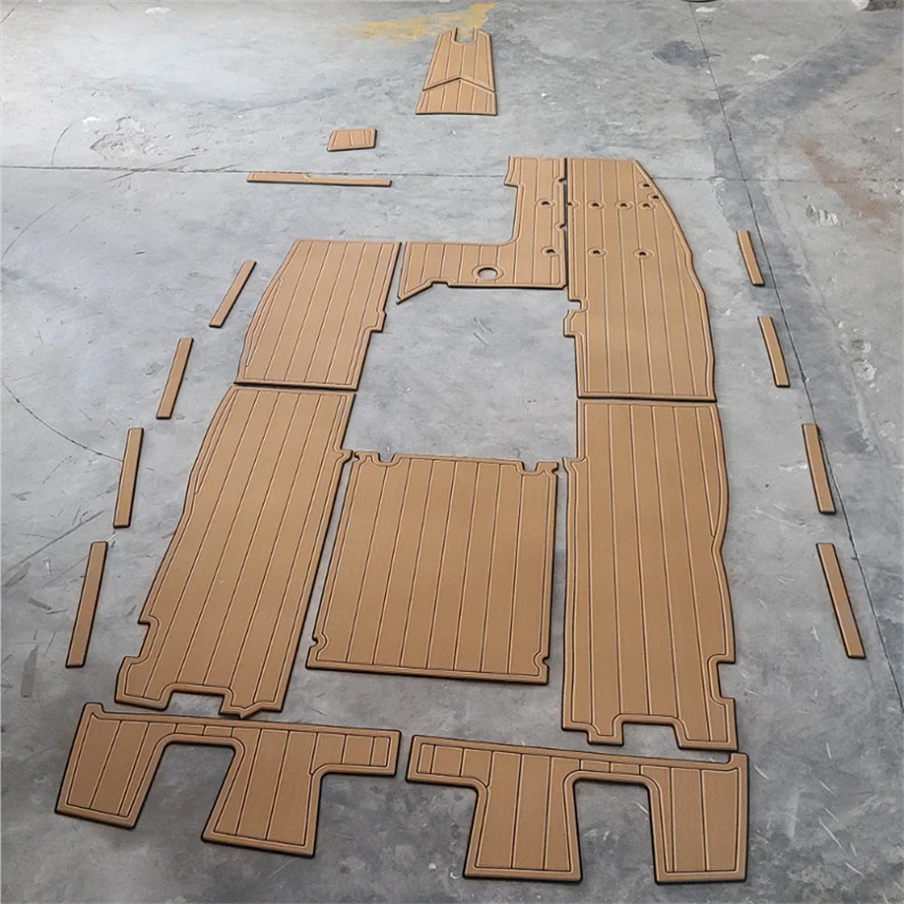 EVA Foam Cockpit Pad for Mastercraft Prostar (1988) - Faux Teak Deck Flooring