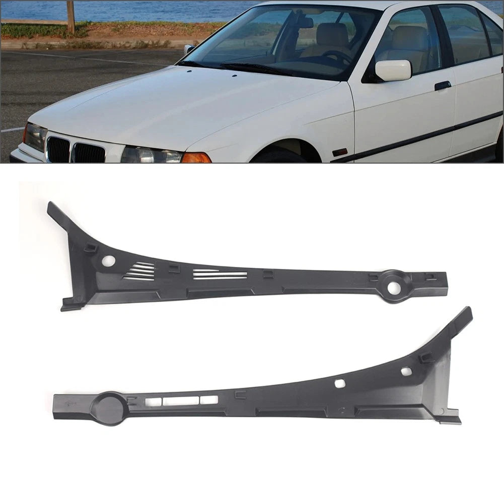 Pair Windshield Wiper Vent Cowl Grille Panel for BMW 3 Series E36 (1992–1998)
